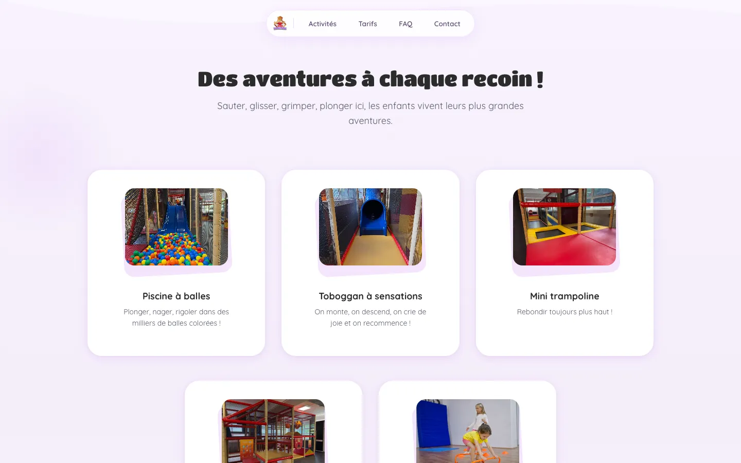 Kidz Moove Area,activités